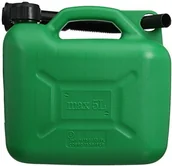 Kanistry - Silverline 847074 kanister do paliwa z tworzywa sztucznego, 5 L Zielony 847074 - miniaturka - grafika 1