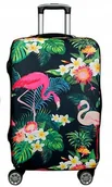 Walizki - Ochronny Pokrowiec Na Dużą Walizkę Flamingi Etui L - miniaturka - grafika 1