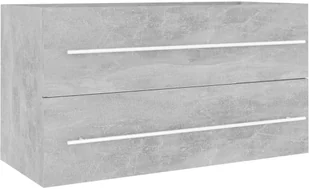 VidaXL Lumarko 2-częściowy zestaw mebli łazienkowych, szarość betonu, płyta 804849 VidaXL - Meble łazienkowe - miniaturka - grafika 32