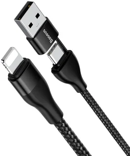 Baseus kabel do iPhone +adapter Usb-a do Usb-c 1m - Adaptery i przejściówki - miniaturka - grafika 3