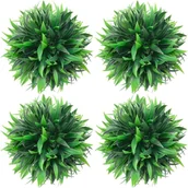 Sztuczne kwiaty - vidaXL Kule sztucznego bukszpanu, 4 szt., 15 cm 315471 - miniaturka - grafika 1