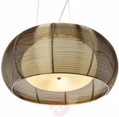 Lampy sufitowe - Brilliant Oświetlenie Relax Lampa Wisząca Chrom, Brązowy, 2-punktowe 61190/53 - miniaturka - grafika 1