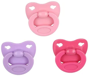 Bayer Design 79104AA smoczek zestaw 3-kolorowy dla lalek, różowy/liliowy 79104 - Akcesoria dla lalek - miniaturka - grafika 2