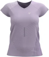 Bielizna sportowa damska - Compressport Koszulka biegowa damska PERFORMANCE SS T-SHIRT fioletowa - miniaturka - grafika 1