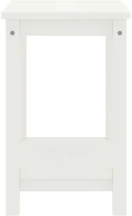 vidaXL Lumarko Szafka nocna, biała, 35x30x47 cm, drewno sosnowe 322210 - Szafki nocne - miniaturka - grafika 3
