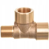 Akcesoria do myjek - Trójnik rozdzielacz wody gwint 1/4 M-f-f mosiężny - miniaturka - grafika 1