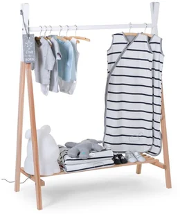 Childhome CHILDWOOD Wieszak Tipi na ubrania, naturalny buk, biały, CLSTIPI - Półki i regały dla dzieci - miniaturka - grafika 6