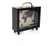 Dekoracje domu - Abi Decoration Skarbonka box TRAVEL ZBIERAM NA WYCIECZKĘ 21x20 TR0040 SIL - miniaturka - grafika 1