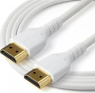 Kable - StarTech Kabel COM Premium High Speed HDMI Kabel mit Ethernet 1m weisses robustes HDMI Kabel 4k 60Hz Kabel Aramidfaser HDMI 2.0 RHDMM1MPW - miniaturka - grafika 1