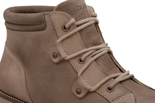 Badura Trzewiki zimowe 4229-089 Beżowe ocieplane Trapery 26076 - Buty zimowe męskie - miniaturka - grafika 6