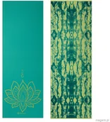 Maty do jogi - GAIAM GAIAM MATA DO JOGI DWUSTRONNA TURQUOISE LOTUS 6 MM 62344 - miniaturka - grafika 1