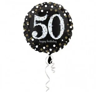 Amscan Balon foliowy okrągły 43 cm 50-urodziny - Urodziny dla dorosłych - miniaturka - grafika 6