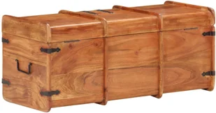 vidaXL Skrzynia, 90x40x40 cm, lite drewno akacjowe vidaXL - Pudła i pojemniki do przechowywania - miniaturka - grafika 22
