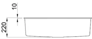 Elleci Quadra 130 (podwieszany) K96 Biały LKQ13096BSO - Zlewozmywaki - miniaturka - grafika 4