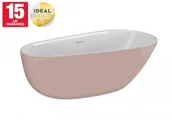 Wanny - Polimat Wanna akrylowa wolnostojąca 170x85x60 cm RÓŻ SHILA 00434 - miniaturka - grafika 1