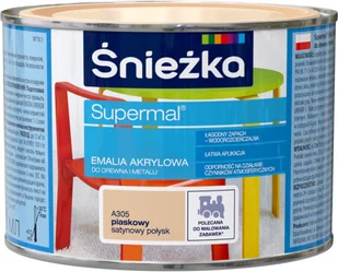 ŚNIEŻKA Supermal Emalia Akrylowa Satynowy Połysk migdałowy 0,8 L - Emalie - miniaturka - grafika 10