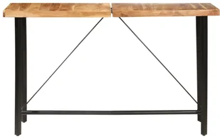 vidaXL 9-cz. zestaw mebli barowych, lite drewno akacjowe i odzyskane - Stoły z krzesłami - miniaturka - grafika 2