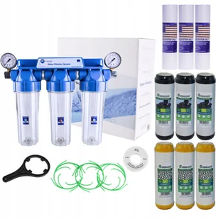 Filtr Wody Wstępny Cały Dom 3 Stopniowy Zmiękczacz - Uzdatniacze wody - miniaturka - grafika 2