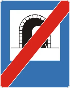 Znak drogowy informacyjny D-38 Koniec tunelu - Wyposażenie miejsc publicznych - miniaturka - grafika 2