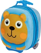 Walizki dla dzieci - Oops OOPS New Happy Trolley! Plecak na kółkach Miś - miniaturka - grafika 1