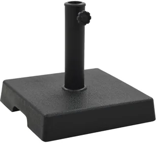 vidaXL Podstawa pod parasol, kwadratowa, żywica, 8 kg, czarna - Pozostałe meble ogrodowe - miniaturka - grafika 2