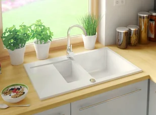 Primagran Sewilla Biały - Zlewozmywaki Primagran Sewilla Biały - Zlewozmywaki - miniaturka - grafika 1