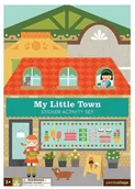 Przybory szkolne - Petit Collage, naklejki z planszą Małe Miasteczko - miniaturka - grafika 1