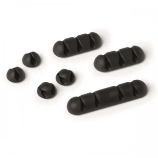 Klipsy samoprzylepne na kable mix rodzajów Durable CAVOLINE Clip Mix grafitowe 7szt. /504137/ DU1621-19 - Kanały kablowe - miniaturka - grafika 2