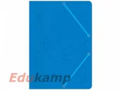 Teczki i skoroszyty - Interdruk Teczka z gumką A4 preszpan niebieska TC63INT - miniaturka - grafika 1