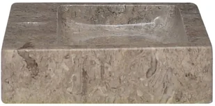 vidaXL Lumarko Umywalka, szara, 38x24x6,5 cm, marmur! 149188 - Umywalki - miniaturka - grafika 4