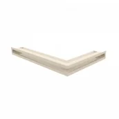 Akcesoria kominkowe - Kratki.pl LUFT SF narożny lewy kremowy 60x40x6 LUFT/NL/6/40/45S/K/SF - miniaturka - grafika 1