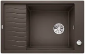 Zlewozmywaki - Blanco ELON XL 6 S Silgranit PuraDur Kawowy odwracalny korek auto. InFino kratka ociekowa 524843 - miniaturka - grafika 1