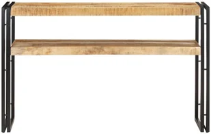 VidaXL Lumarko Stolik konsolowy, 120 x 30 x 75 cm, surowe drewno mango 321099 VidaXL - Ławy i stoliki kawowe - miniaturka - grafika 2