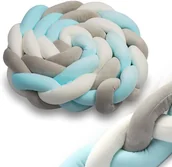 Ochraniacze do łóżeczka - Ricokids Otulacz do łóżeczka Ricokids 3m - niebieski 722101 - miniaturka - grafika 1