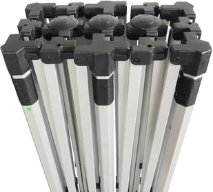 Namiot ekspresowy 6x3m o konstrukcji aluminiowej z profilu sześciokątnego, Biały - Pawilony ogrodowe - miniaturka - grafika 11