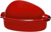 Brytfanny - Emile Henry Brytfanna do drobiu duża Burgundy czerwona 41,5 x 27,5 cm - miniaturka - grafika 1
