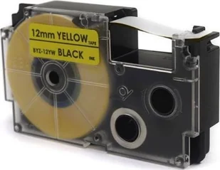 Casio Taśma Czarny na Żółtym 12mm x 8m (PT-12YW1, - Papier do drukarek - miniaturka - grafika 4