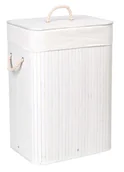 Kosze na bieliznę - Lumarko Lumarko Kosz bambusowy na pranie 80L 1 komora biały 5902340317136  Goc - miniaturka - grafika 1