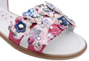 Bartek Sandałki dla dziewczynki 16168-92X Różowe Sandały na rzepy 27700 - Buty dla dziewczynek - miniaturka - grafika 5