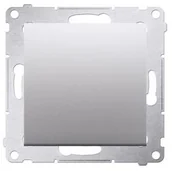 Wyłączniki światła i elektryczne - Kontakt Kontakt_Simon Przycisk pojedynczy zwierny bez piktogramu (moduł) 10AX. 250V. szybkozłącza srebrny mat BMP1.01/43 - miniaturka - grafika 1