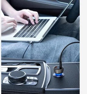 Baseus ładowarka samochodowa USB / USB Typ C 65 W 5 A SCP Quick Charge 4.0+ Power Delivery 3.0 ekran LCD szary (CCKX-C0G) - Ładowarki samochodowe - miniaturka - grafika 33