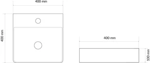 Excellent Excellent Rima 2.0 umywalka nablatowa 40 cm CEEX.4901.400.WH - Umywalki - miniaturka - grafika 4