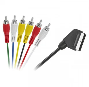 Kabel EURO - 6xRCA 1,2m - Kable - miniaturka - grafika 2