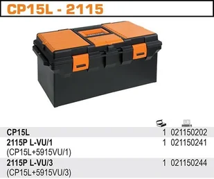 BETA SKRZYNKA NARZĘDZ.Z TW.SZTUCZNEGO DŁUGA 2115/CP15L - Skrzynki i torby narzędziowe - miniaturka - grafika 2