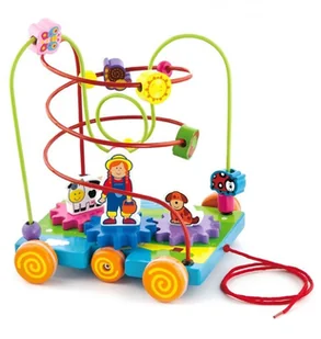 VIGA 50120 Edukacyjno-sensoryczny Labirynt Przeplatanka - Zabawki sensoryczne - miniaturka - grafika 4