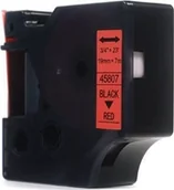 Etykiety do drukarek - Dymo JetWorld Taśma D1 Czarny na Czerwonym 19mm x 7m 45807 S0720870 JWT-D45807N - miniaturka - grafika 1