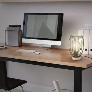 Briloner Lampa stołowa Waktu, klosz z prostymi rozpórkami - Lampy stojące - miniaturka - grafika 3