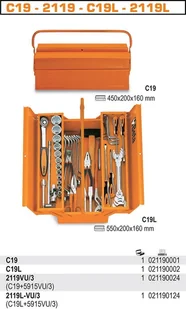 BETA SKRZYNKA NARZĘDZIOWA 3-CZĘŚCIOWA,METALOW 2119/C19L - Skrzynki i torby narzędziowe - miniaturka - grafika 2