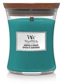 Świece - WoodWick Świeca zapachowa średni Juniper & Spruce 275 g - miniaturka - grafika 1