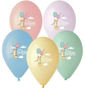 Balony i akcesoria - Godan Balony Happy Birthday lisek 5 sztuk GS120/HBLI GS120/HBLI - miniaturka - grafika 1